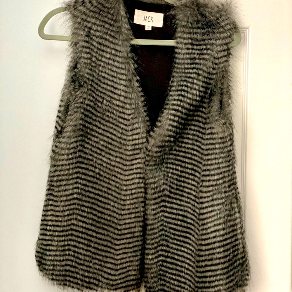 Faux fur vest